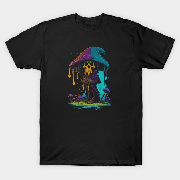 Trippy Grim Reaper T-Shirt by CoySoup